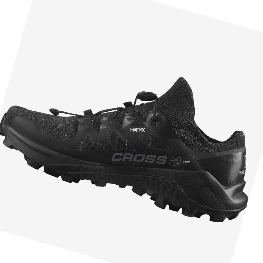 Salomon CROSS PRO 2 Kadın Patika Koşu Ayakkabısı Siyah | TR 2775JPQ